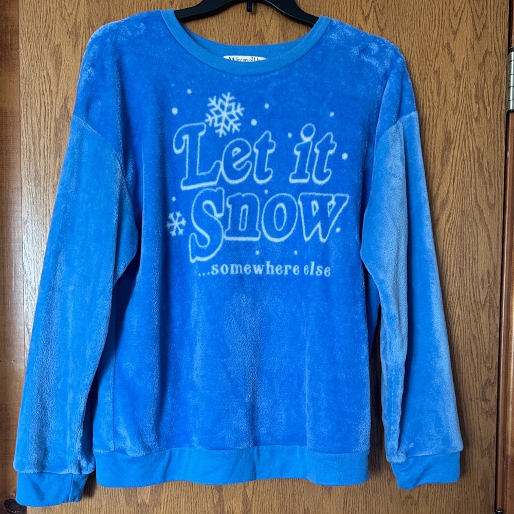Wound Up Blue Let It Snow Sweatshirt